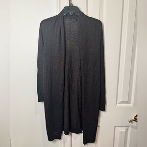 Theory Charcoal Open Front Cardigan